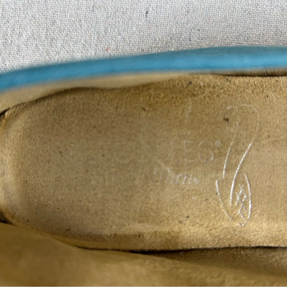 Aerosoles Women’s 7.5 Teal Leather Loafer - Picture 3 of 11